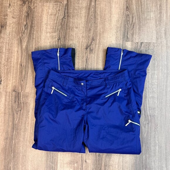 Obermeyer Soft Shell Waterproof Ski/Snow Pants Navy Blue Size 14 - Picture 9 of 13